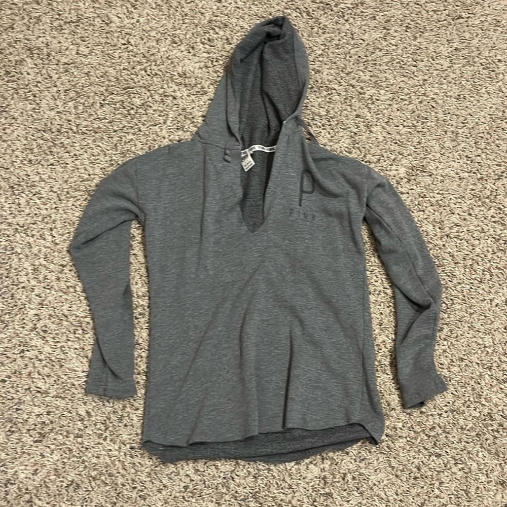 Grey ping hoodie